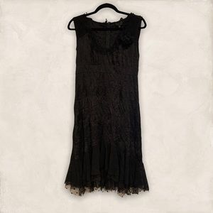 Anna Sui Chiffon Dress (Black)